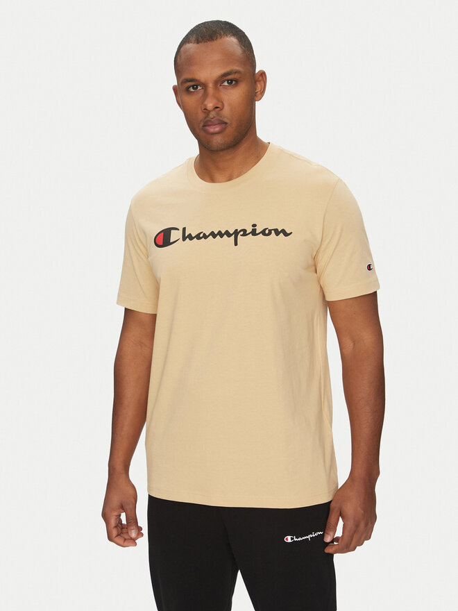 Champion Champion Marškinėliai 220256 Smėlio Regular Fit