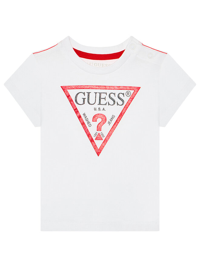 Guess Guess Marškinėliai L73I55 K8HM0 Balta Regular Fit