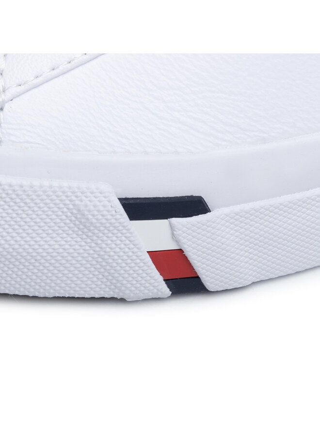 Zapatillas Tommy Hilfiger Corporate Leather Sneaker FM0FM02672 Blanco zapatos.es
