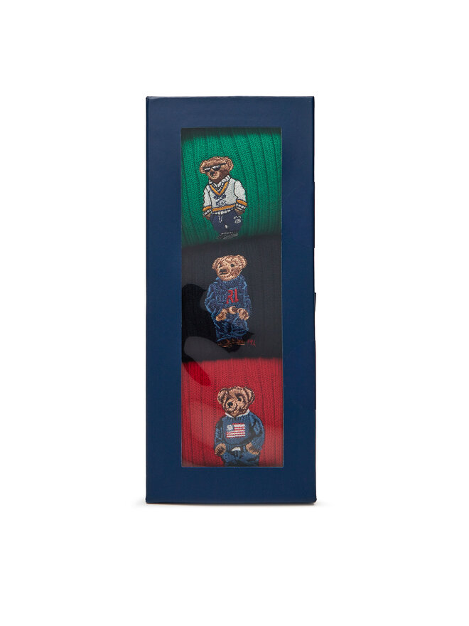 Polo Ralph Lauren 3 pares de calcetines altos para hombre Polo Ralph Lauren 449973049001 De color