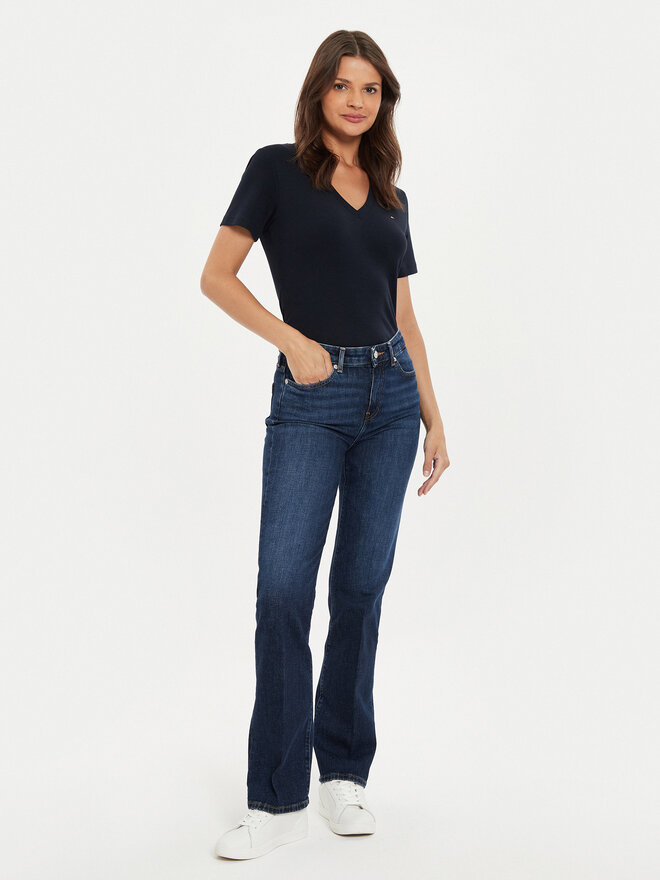 Tommy Hilfiger Tommy Hilfiger Majica New Cody WW0WW40584 Mornarsko modra Slim Fit