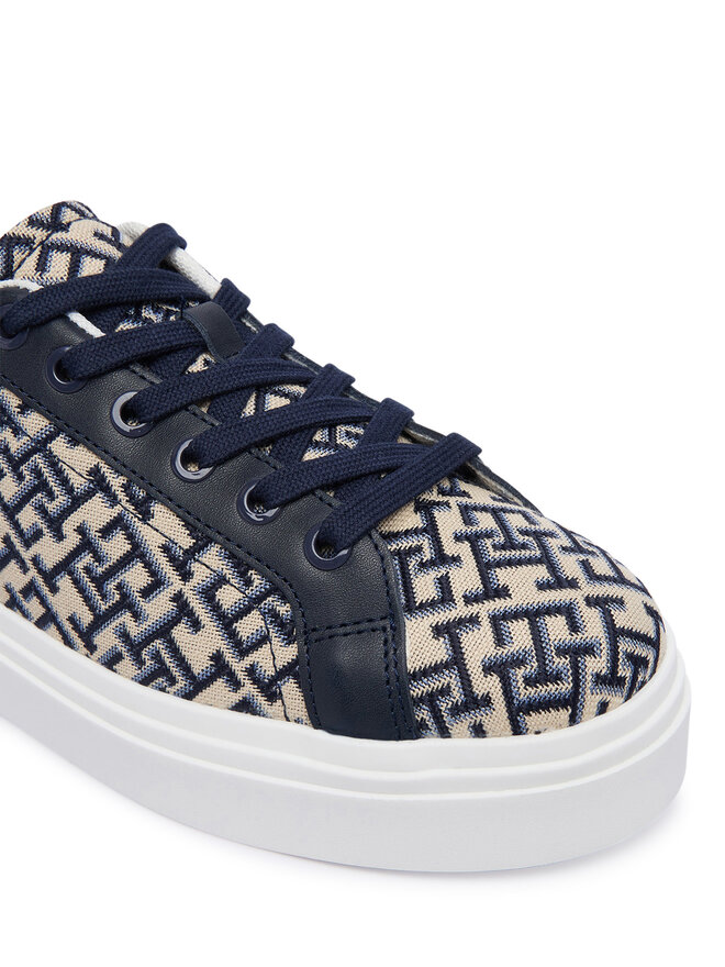 Tommy Hilfiger Sneakers Tommy Hilfiger Chic Platform Monogram FW0FW09398 Beige