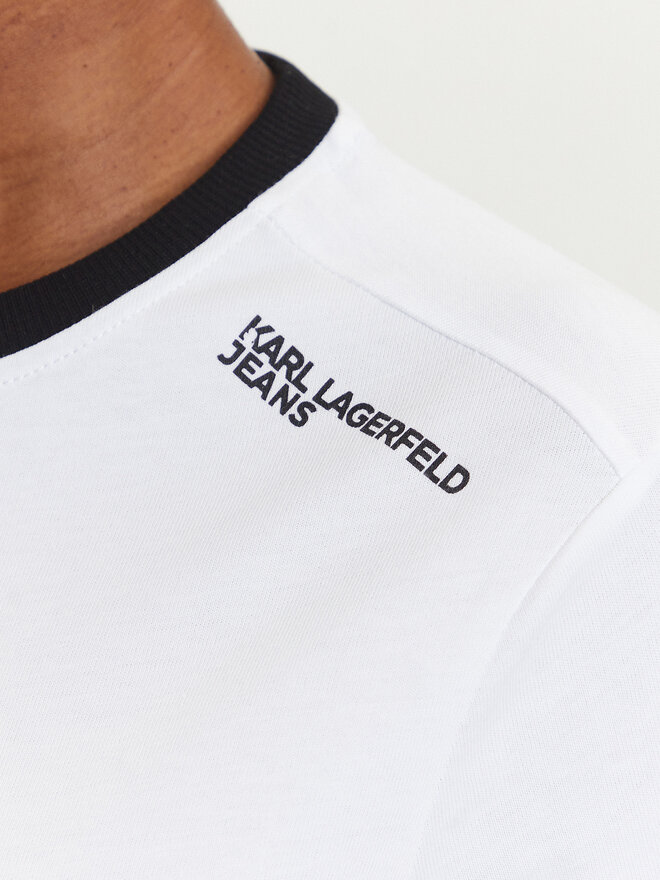 Karl Lagerfeld Jeans Karl Lagerfeld Jeans Camiseta A3W17051 Blanco Slim Fit