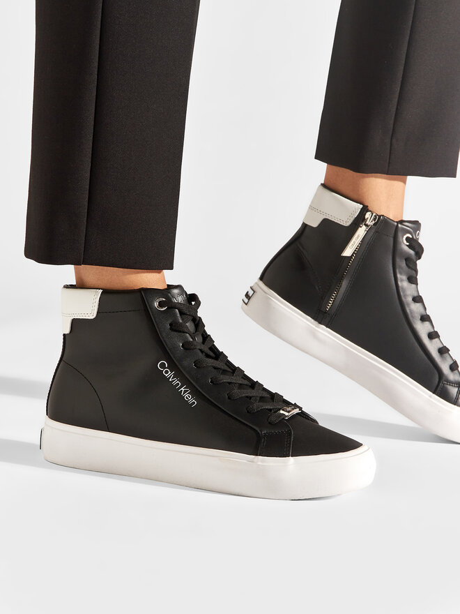 Laisvalaikio batai Calvin Klein Vulc High Top HW0HW00840 Juoda | eavalyne.lt