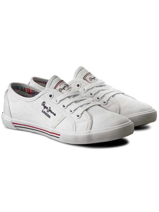 Pepe Jeans Кросівки Pepe Jeans Aberlady Basic 17 PLS30500 Білий