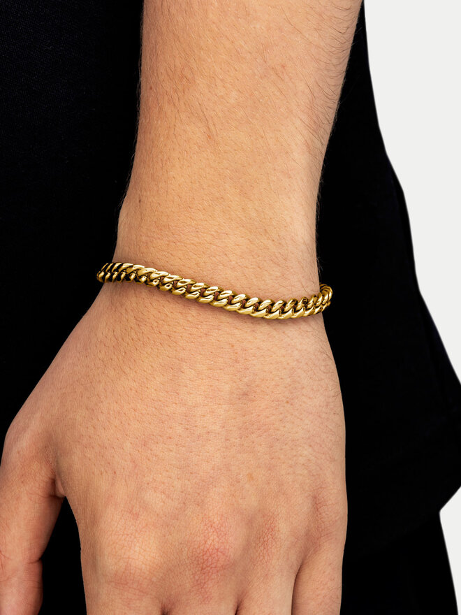 ICED STUFF Bransoletka ICED STUFF Miami Cuban Link Złoty