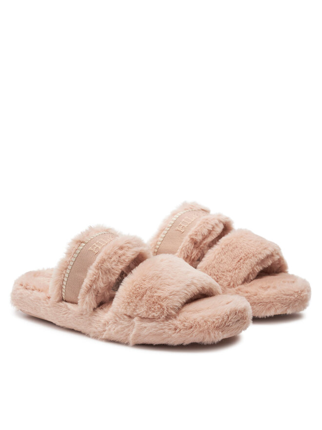 Tommy Hilfiger Pantofole Tommy Hilfiger Fur Basics Slipper FW0FW08343 Rosa