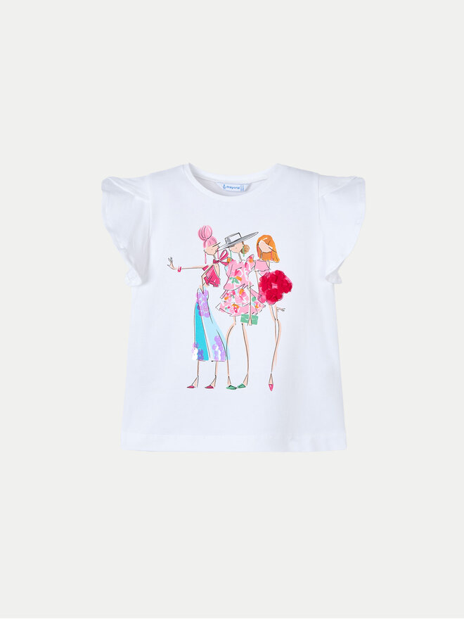 Mayoral Mayoral Camiseta 3004 Blanco Regular Fit