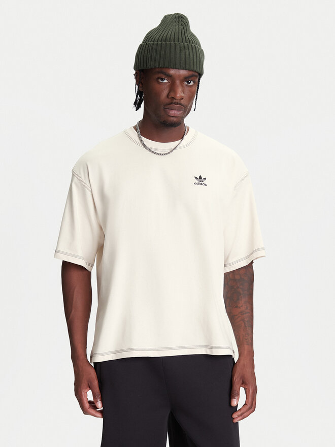 adidas adidas Marškinėliai Trefoil Essentials JW0970 Écru Regular Fit