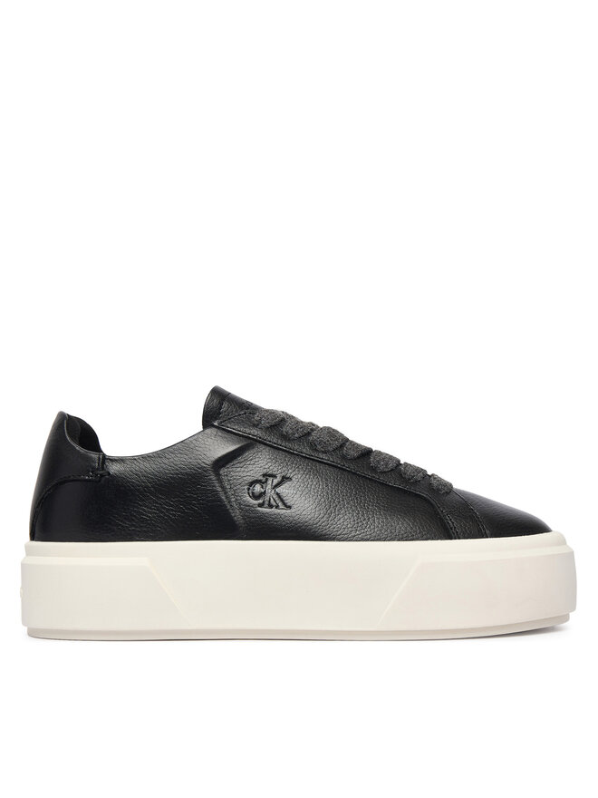 Calvin Klein Sneakers Calvin Klein Flatform Laceup Lth Wl HW0HW03229 Schwarz