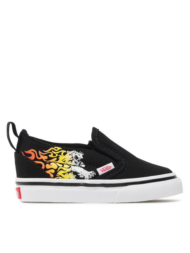 Slip on vans flame discount