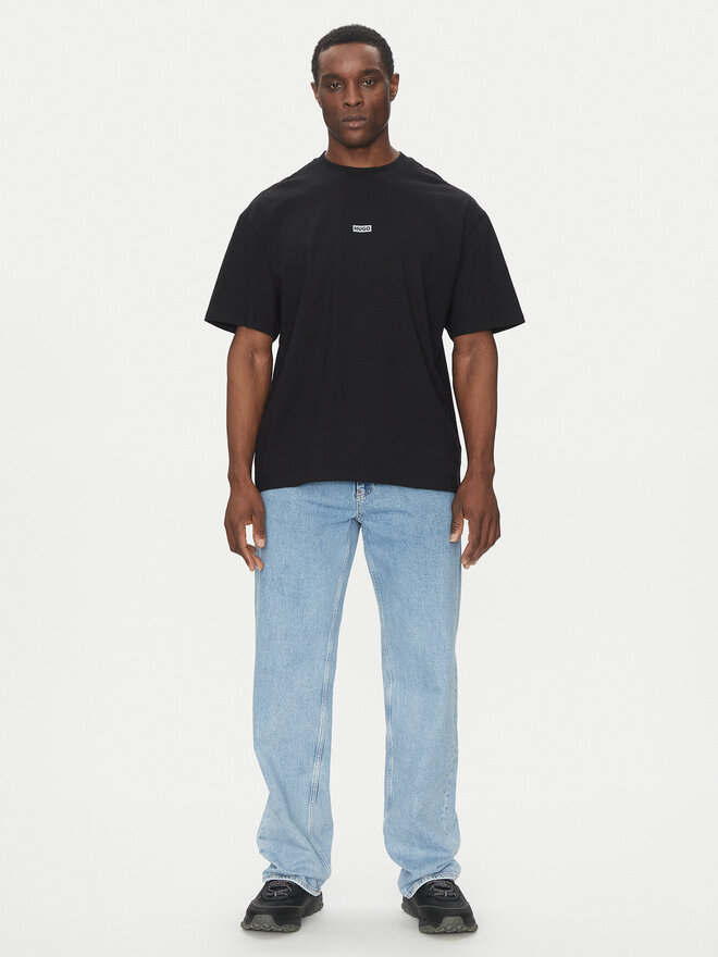 HUGO HUGO T-Shirt Nalono 50509776 Μαύρο Loose Fit