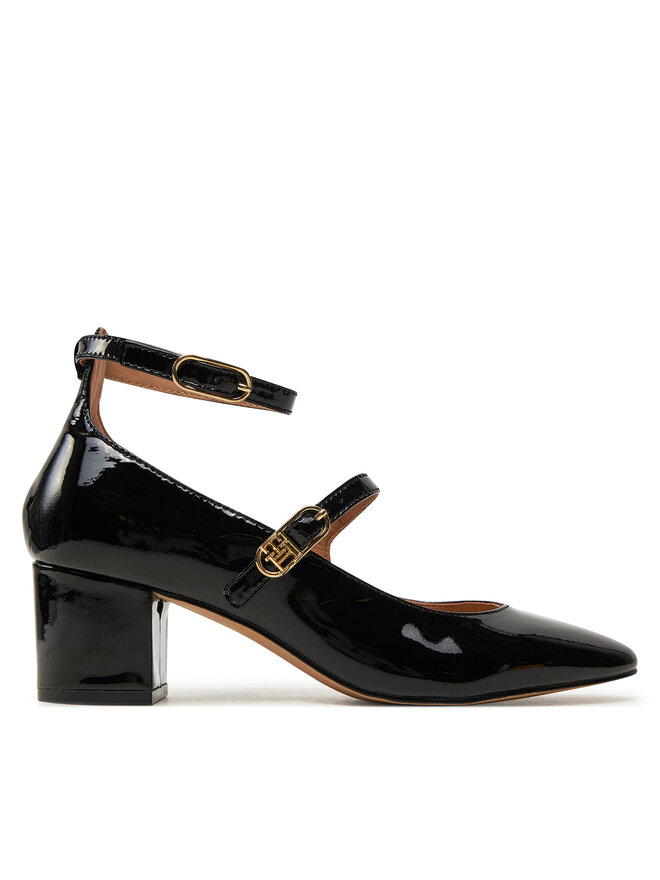 Tommy Hilfiger Décolleté Tommy Hilfiger Pump Double Strap Patent Leather FW0FW08566 Nero