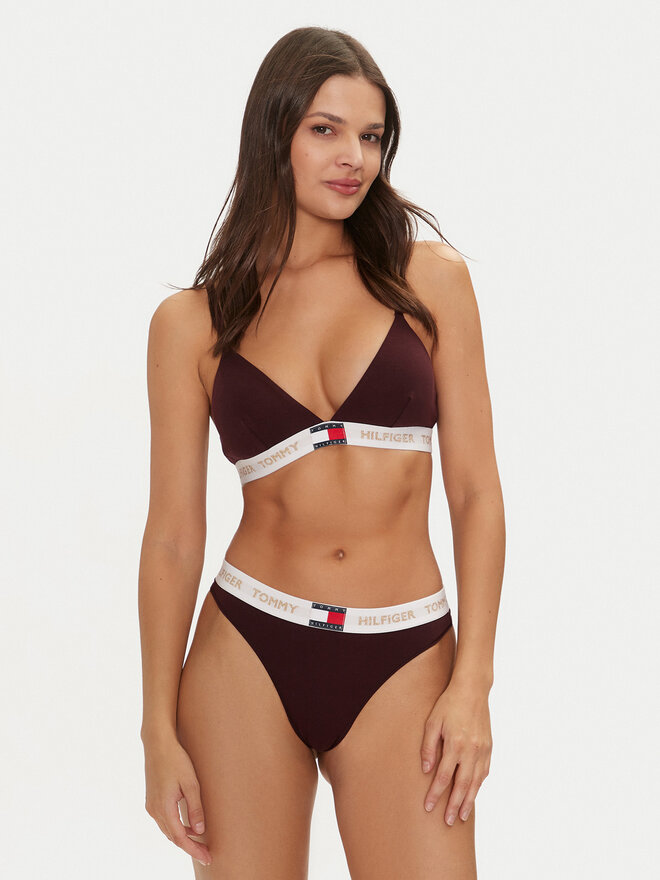 Tommy Hilfiger Tommy Hilfiger Bralette UW0UW05651 Guinda/burdeos
