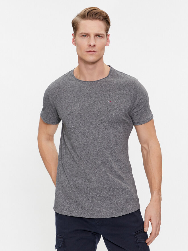Tommy Jeans Tommy Jeans Marškinėliai Jaspe DM0DM09586 Pilka Slim Fit