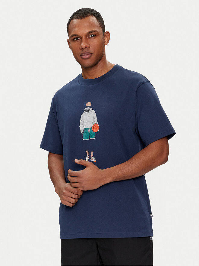 New Balance New Balance T-Shirt Basketball Style MT41578 Dunkelblau Relaxed Fit