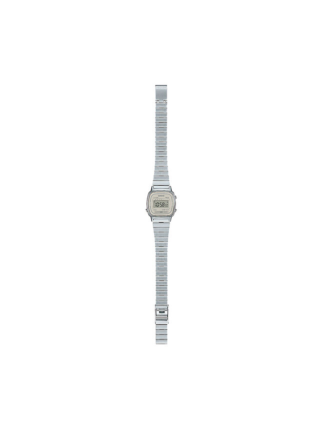 Casio Uhr Casio Vintage Mini LA670WEA-8AEF Silberfarben