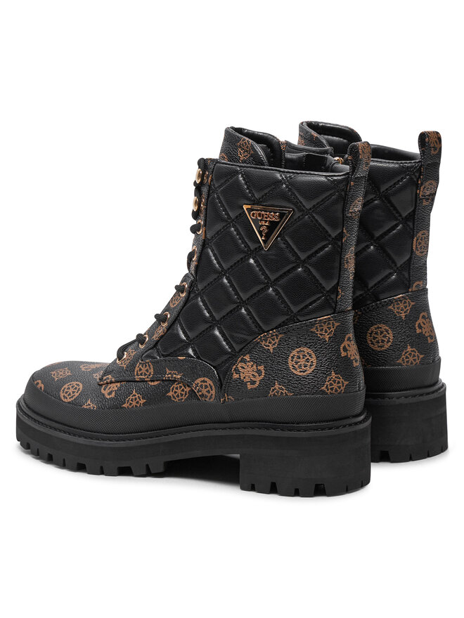 Guess Polokozačky Guess Badae2 FLFBD2 FAL10 Černá
