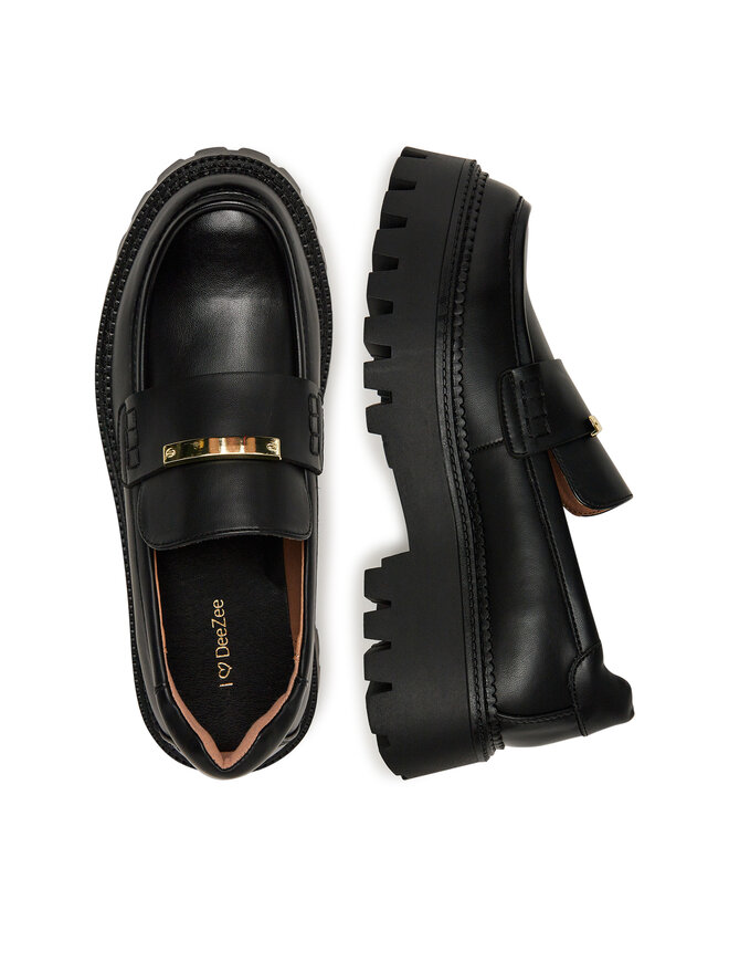 DeeZee Loafersy DeeZee HY19001-2 Czarny