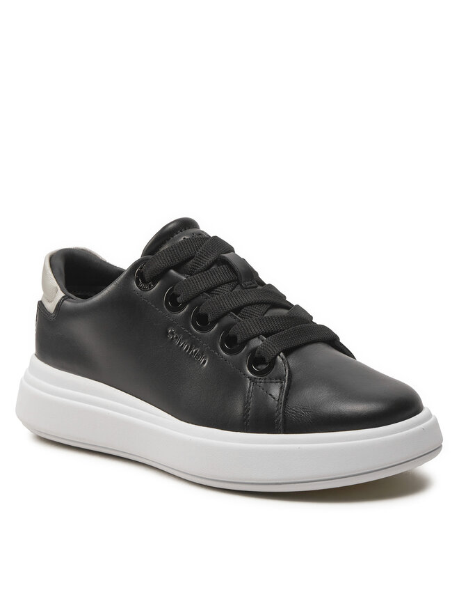 Calvin Klein Sneakers Calvin Klein Cupsole Lace Up Lth HW0HW02085 Nero