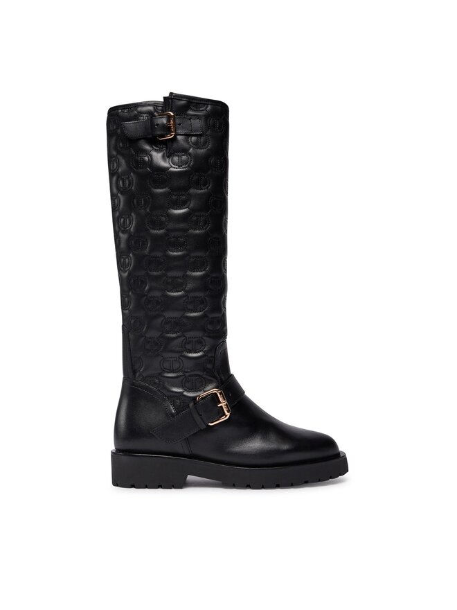 TWINSET Oficerki TWINSET 232TCT058 Czarny