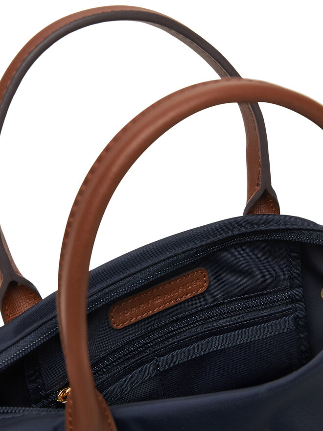 Tommy Hilfiger Τσάντα Tommy Hilfiger Popette Mini Tote AW0AW17709 Σκούρο μπλε