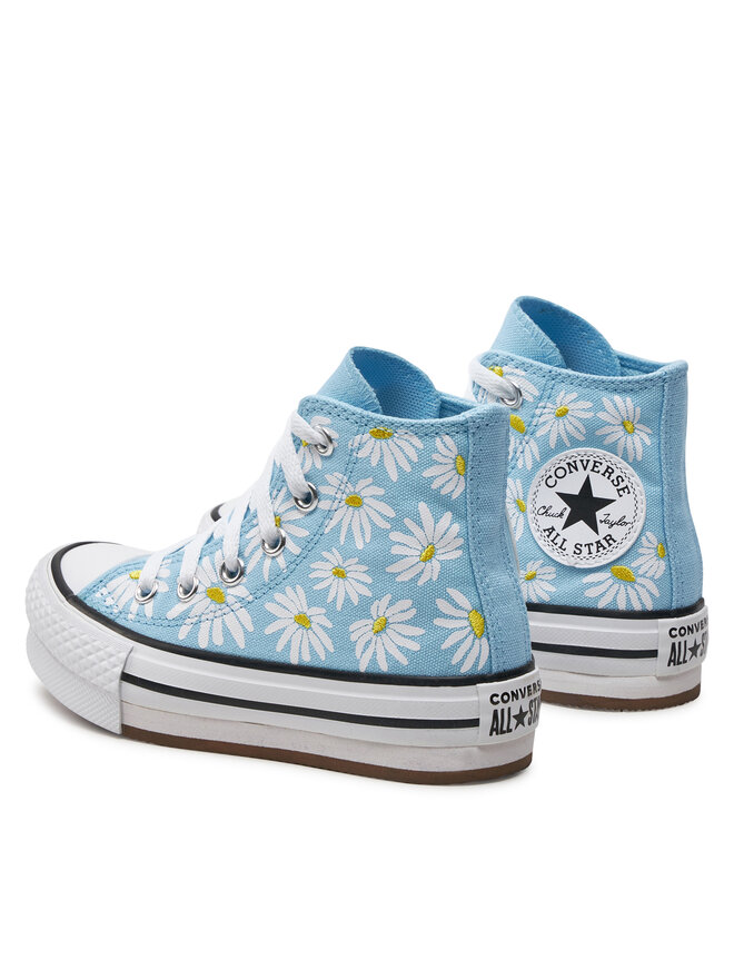 Converse Plátěnky Converse Chuck Taylor All Star Lift Platform Floral A06338C Modrá