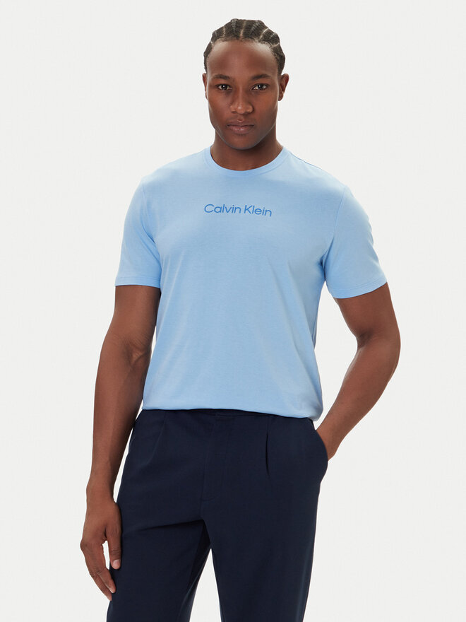 Calvin Klein Calvin Klein Camiseta Logo 30s LV04LD230G Celeste Relaxed Fit
