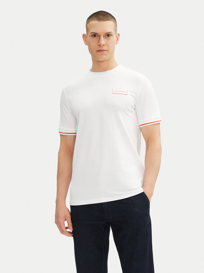 KARL LAGERFELD KARL LAGERFELD Póló 755020 552221 Fehér Regular Fit