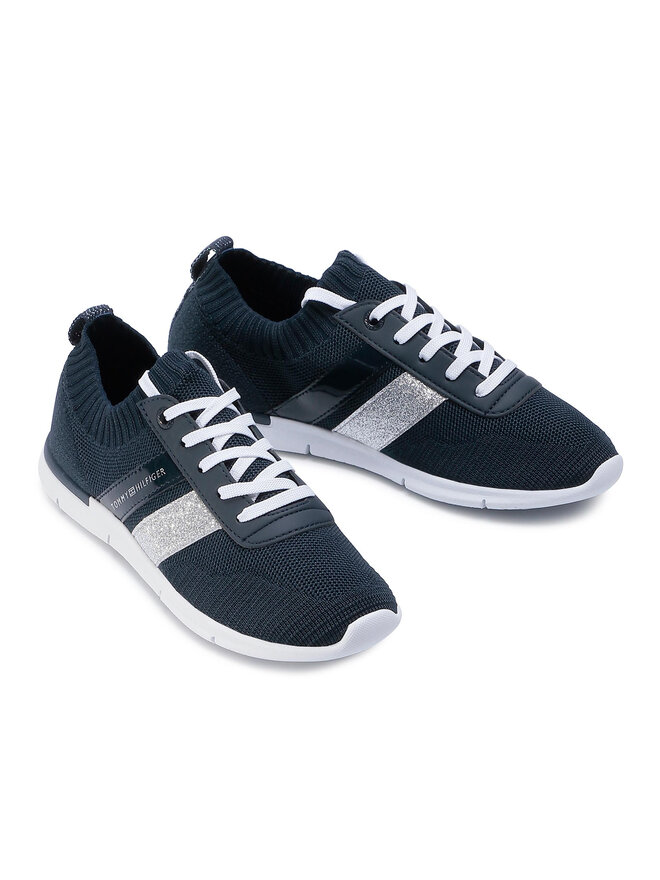 Tommy Hilfiger Sneakers Tommy Hilfiger Feminine Lightweight Sneaker FW0FW05014 Dunkelblau