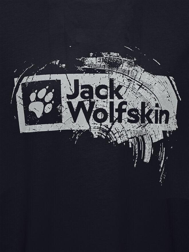 Jack Wolfskin Jack Wolfskin Póló Brand T A64116 Sötétkék Regular Fit