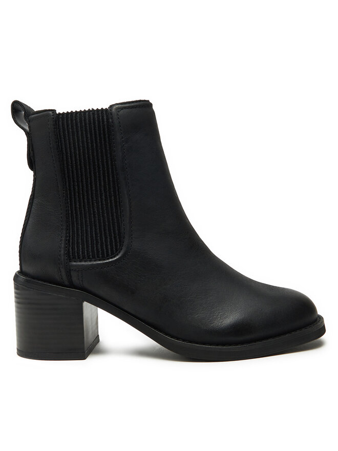 Clarks Polokozačky Clarks Chamberly Top 26179551 Černá