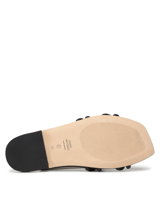Stuart Weitzman Şlapi Stuart Weitzman Wovenknotslidesandal SA616 Negru