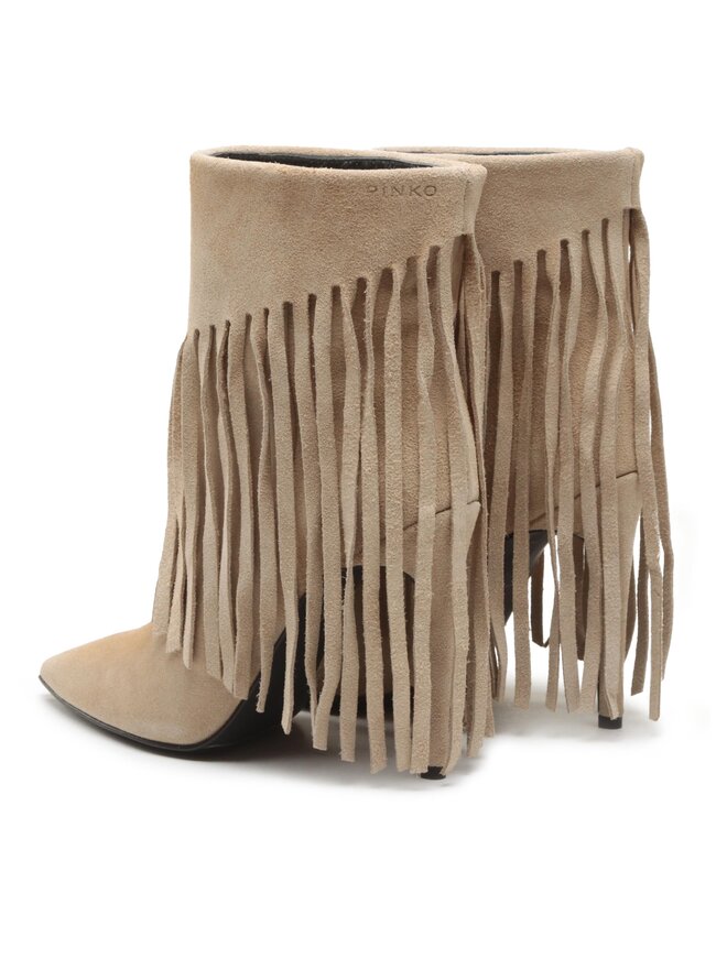 PINKO Kowbojki PINKO Olympe Tronchetto PE 23 BLKS1 100573 A0N8 Beżowy