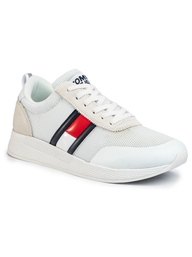 Zapatillas Tommy Jeans Flexi Tommy Jeans Flag Sneaker EM0EM00400 Blanco zapatos.es