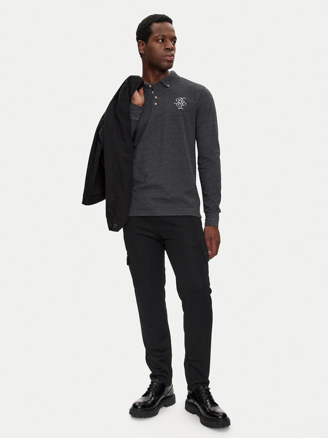 Brave Soul Brave Soul Poloshirt MLT-412KLAY Grau Regular Fit