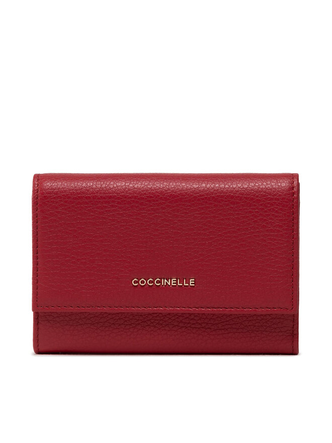 Coccinelle Голям дамски портфейл Coccinelle MW5 Metallic Soft E2 MW5 11 66 01 Червен