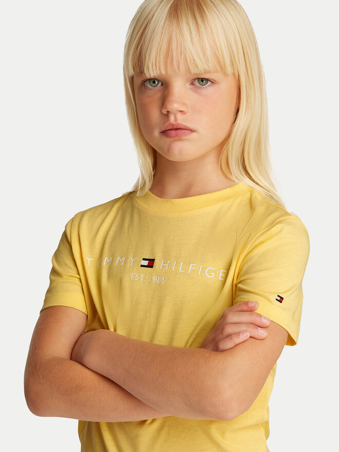 Tommy Hilfiger Tommy Hilfiger Camiseta Essential KS0KS00397 D Amarillo Regular Fit