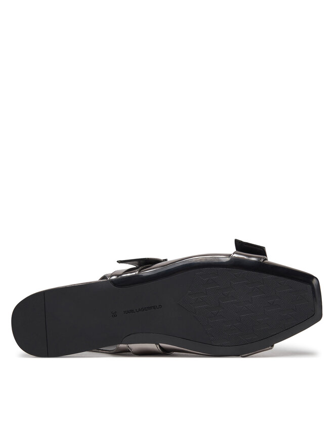 KARL LAGERFELD Sandały KARL LAGERFELD Konnie KL40186A Srebrny