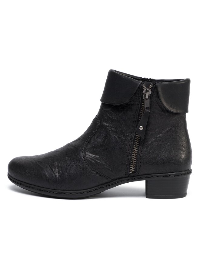 Rieker Botine Rieker Y07A8-01 Negru