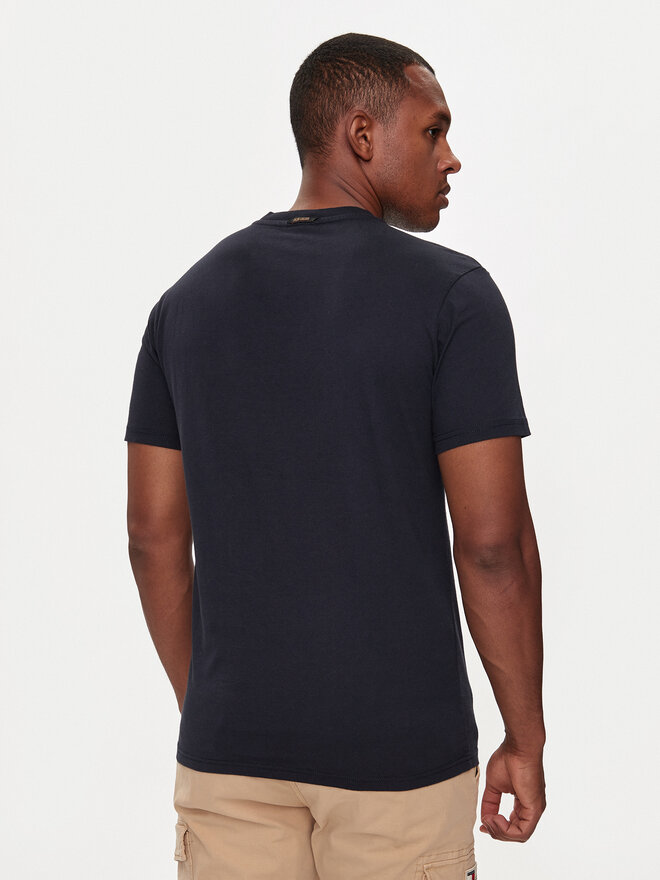 Napapijri Napapijri T-Shirt S-Bollo NP0A4I3C Σκούρο μπλε Regular Fit