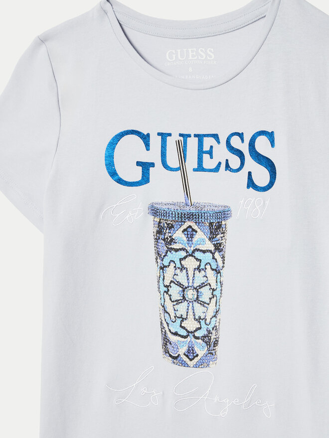 Guess Guess T-Shirt J5GI08 K6YW4 Γαλάζιο Regular Fit