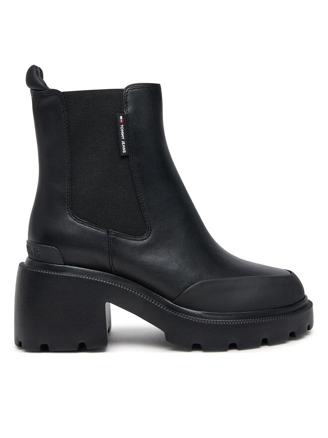 Tommy Jeans Botines Tommy Jeans Tjw Mid Heel Chelsea Boot EN0EN02681 Negro