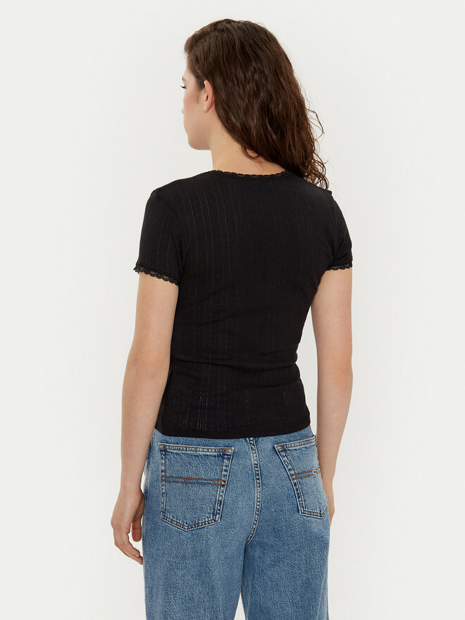 Tommy Jeans Tommy Jeans Majica DW0DW19493 Črna Slim Fit