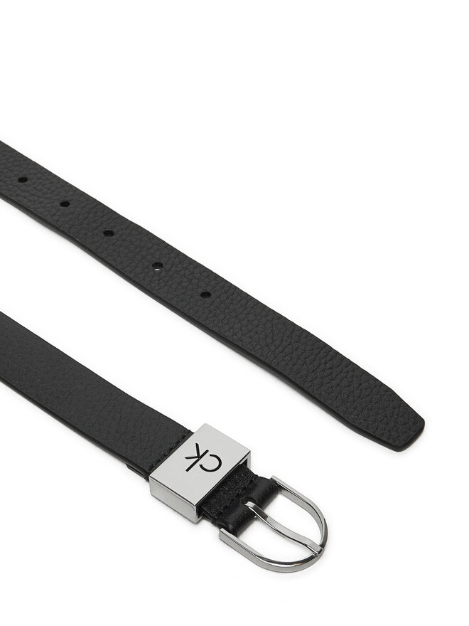 Calvin Klein Ženski remen Calvin Klein Ck Loop Thin Round Buckle 2.5 K60K612856 Crna