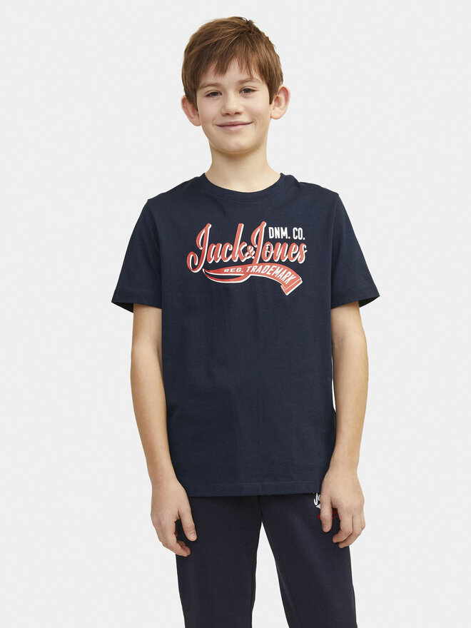 Jack&Jones Junior Jack&Jones Junior Marškinėliai 12257379 Tamsiai mėlyna Standard Fit