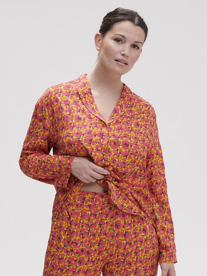 Simone Pérèle Simone Pérèle Camiseta de pijama Songe 18S957 Rosa Wide Fit