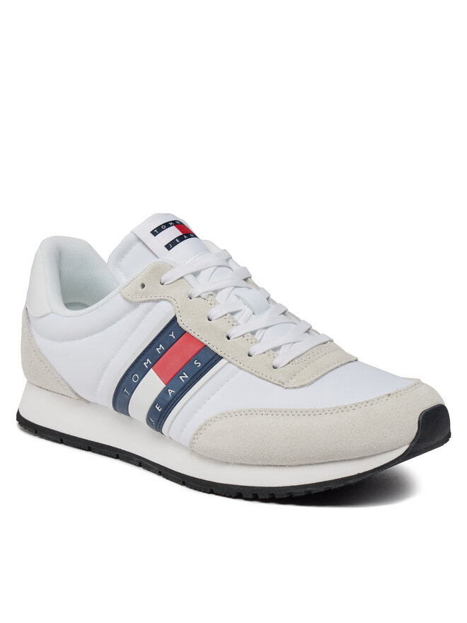 Tommy Jeans Sneakersy Tommy Jeans Tjm Runner Casual Ess EM0EM01351 Biały