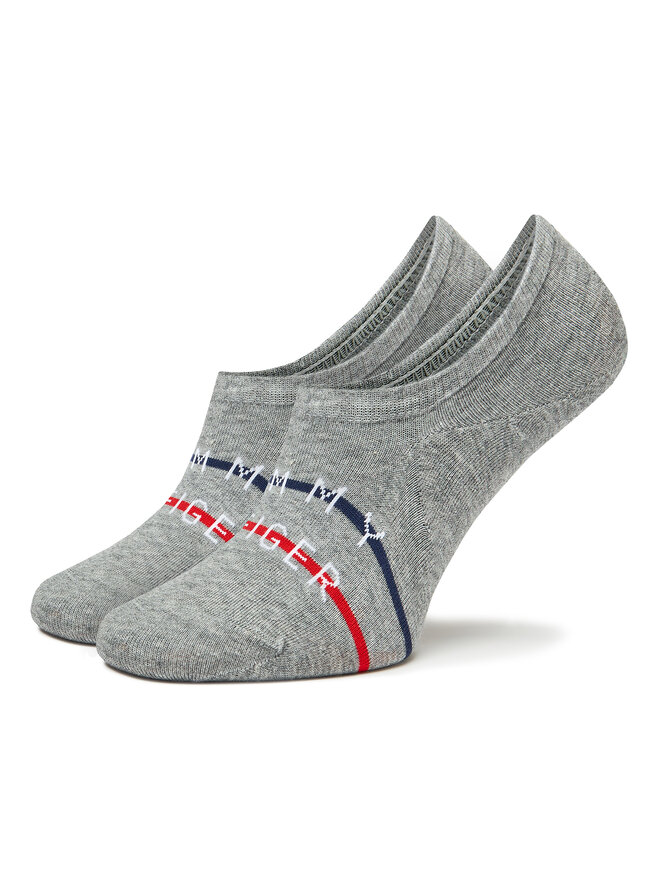 Tommy Hilfiger Set di 2 paia di pedulini da uomo Tommy Hilfiger 701222189 Grigio