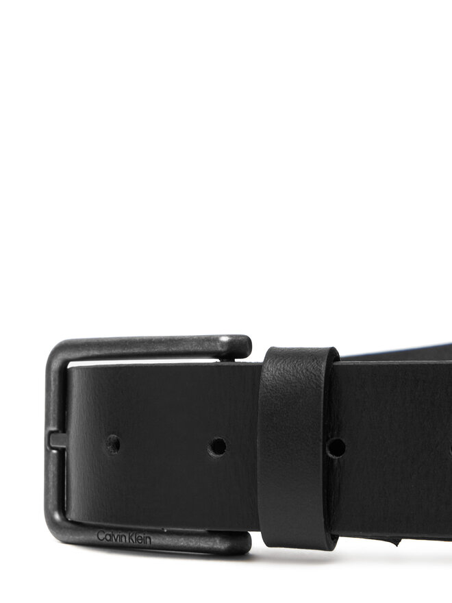 Calvin Klein Cinturón para hombre Calvin Klein Warmth Buckle Smooth 35Mm LV04D7047G Negro